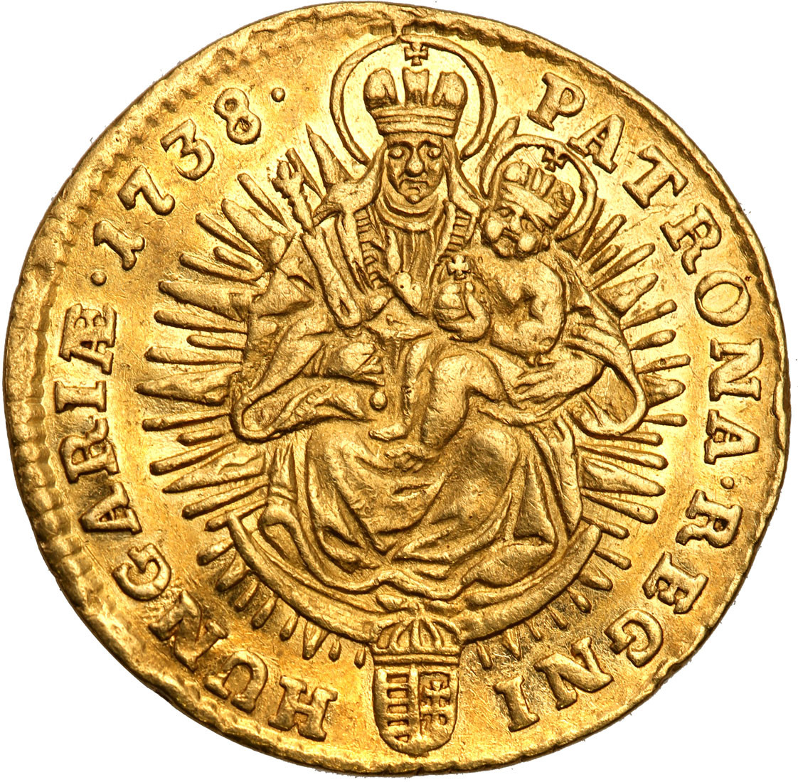 Węgry. Karol III (IV) (1711-1740). Dukat 1738 KB Kremnica